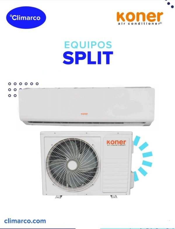 AA. SPLIT KONER DE 24.000 BTU F/C R410